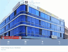 Tablet Screenshot of hotelgangaazure.com